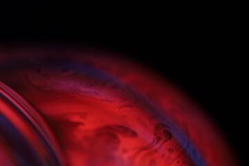 	
Red reflections of liquid in macro, red liquid surface, bubbles in macro, connection of bubbles in macro, cell from liquid, mattte surface