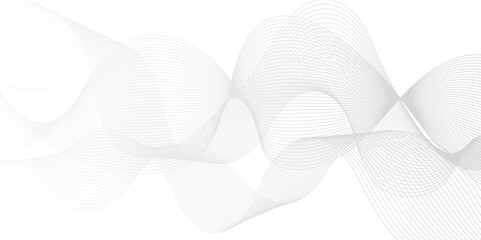 Vector abstract white light blend paper wave flow digital gradient transparent tech wave curve creative technology flowing smooth diagonal background. Modern creative wave lines glowing moving sound