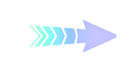 Arrow glow png file of isolated on transparent background. 