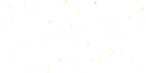 confetti gold floating luxury happy success PNG 3d
