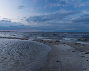 blue hour on the beach
