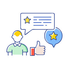 customer feedback icon, customer feedback vector illustration-simple illustration of customer feedback, perfect for customer feedback logos and icons