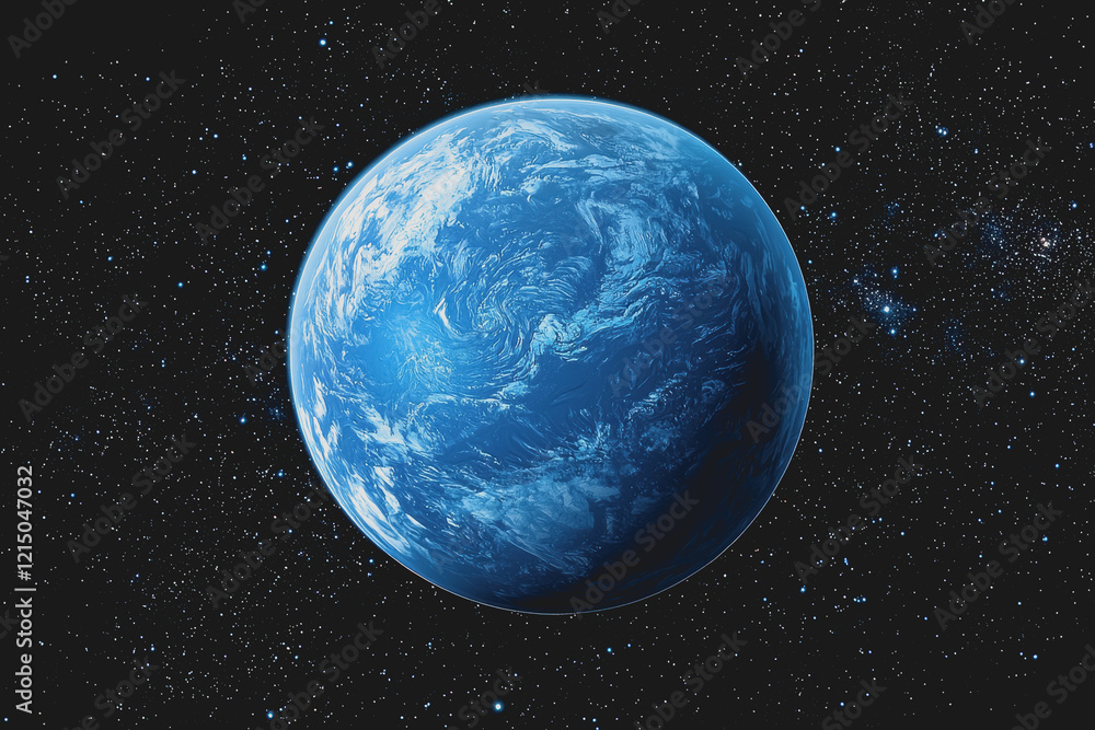Poster high resolution image of the earth as seen from space showcasing its vibrant colors and clouds again