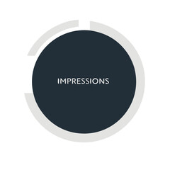 impressions icon, impressions vector illustration-simple illustration of impressions, perfect for impressions logos and icons