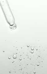 The texture of a cosmetic skin serum or body gel or moisturizer or shampoo. Copy space