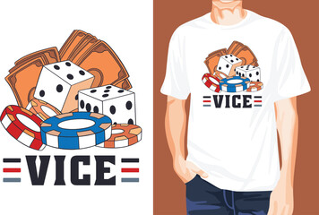 Vice Casino Money t-shirt design unique idea