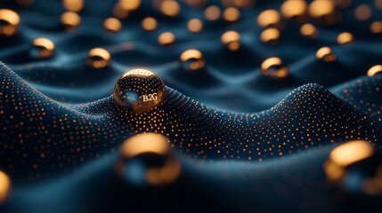 "B2G" on a deep navy background with minimalistic government motifs in gold. Bright lighting, contrast