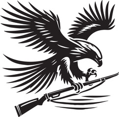 eagles victor style design with white background.