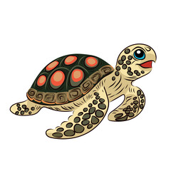 Seamless sea pattern Turtle, sea, ocean, vector