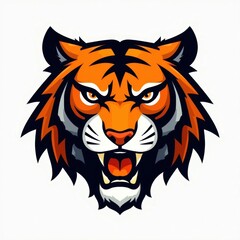 Geometric Tiger Head Emblem