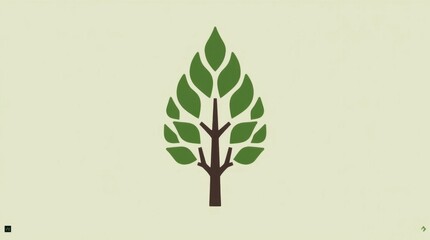 Geometric Tree Logo Design