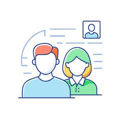 user personas icon, user personas vector illustration-simple illustration of user personas, perfect for user personas logos and icons
