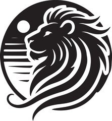 lion face image design victor style. 