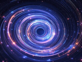 An otherworldly spiral design that evokes the mysteries of space and time , futuristic, cosmic