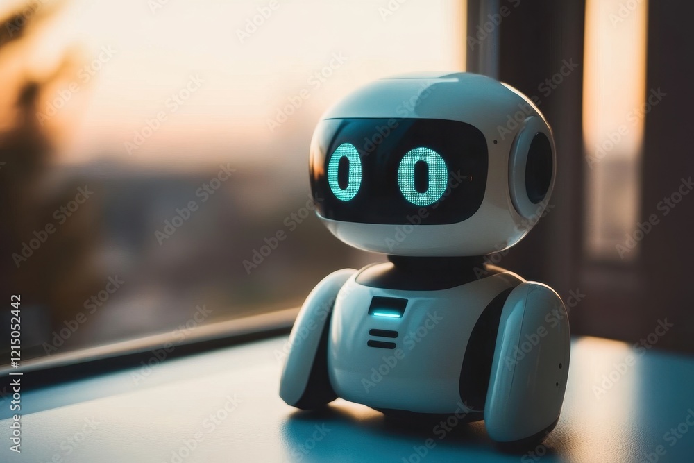 Poster chatbot conversation assistant. person using online customer service with chat bot to get support. a