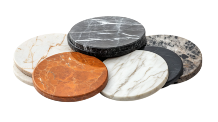 coins on black isolated on a white background