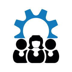 Business expert team icon.