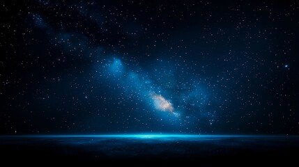 Stunning Starry Night Sky with Milky Way and Space Background