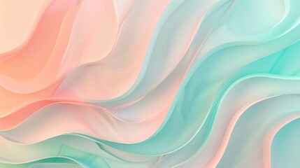 Fototapeta premium Pastel Wave Background