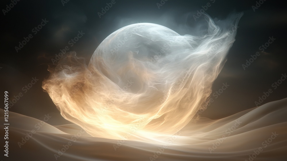 Poster dreamlike abstraction of ethereal light and texture artistic vision mystical environment surreal bac
