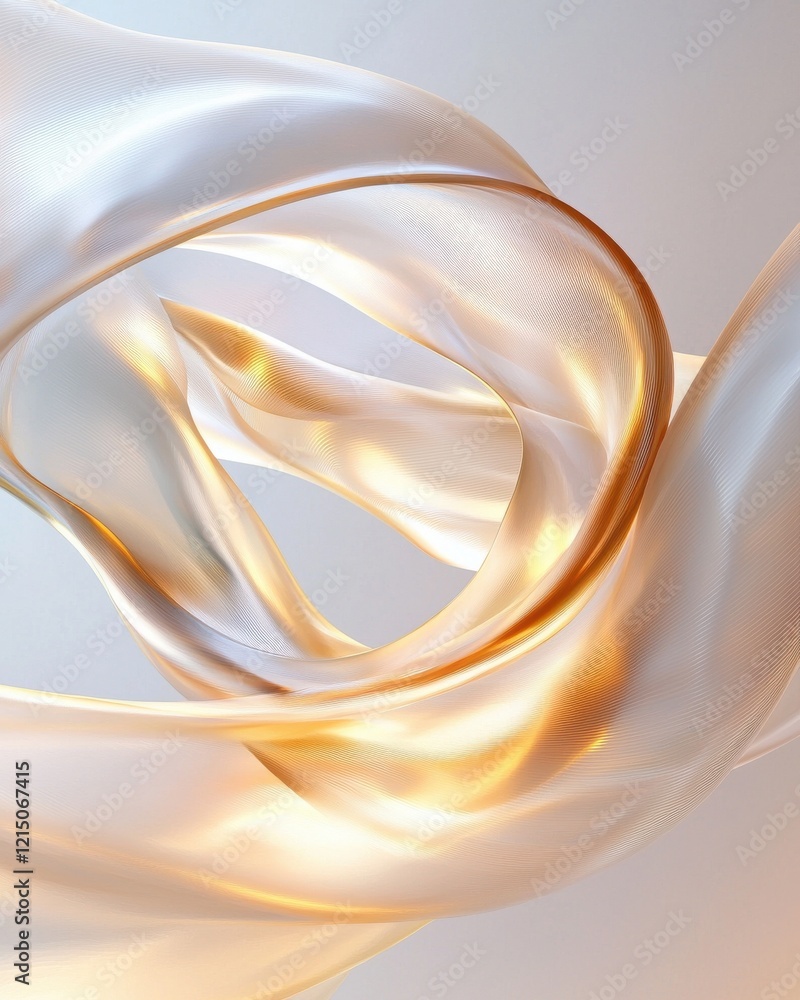Poster ethereal abstraction of flowing textures artistic dreamlike background soft light abstract environme