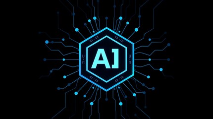 Artificial Intelligence Technology: Futuristic AI Copy Space Background for Innovation and Tech Solutions, AI background, copy space technology, AI in business, AI concepts