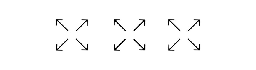 minimize icon rally compact size small scale arrows icons, minimize web vector