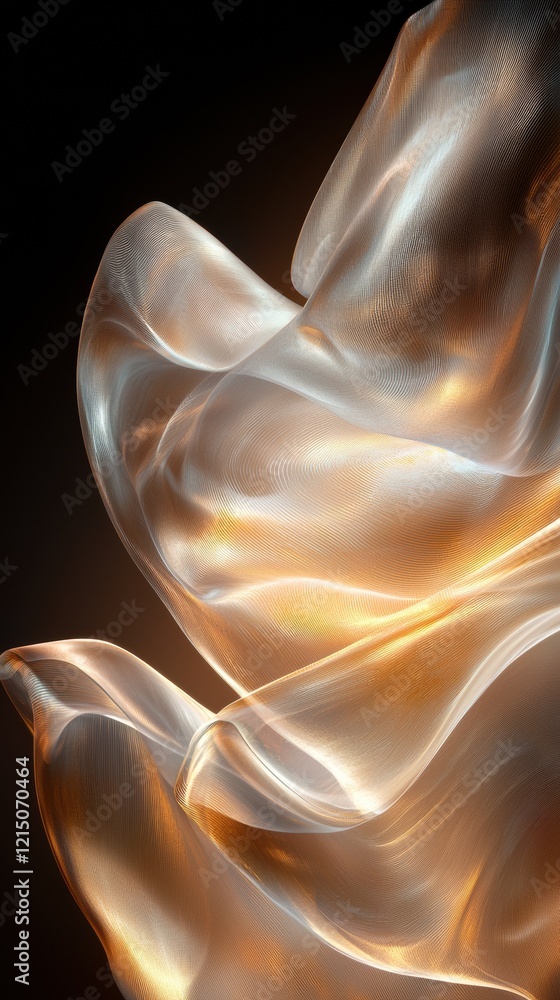 Poster artistic dreamlike abstraction of flowing textures creative background soft lighting artistic enviro