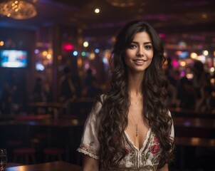 AI-generated image of a young woman, capturing natural beauty and contemporary style. The scene highlights youthfulness, confidence, and modern aesthetics.

