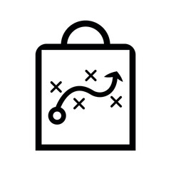 Fototapeta premium Strategy tactics business plan icon.