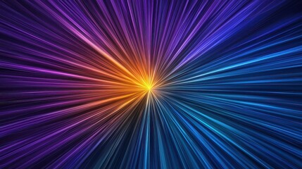 Radiant light burst abstract art digital design