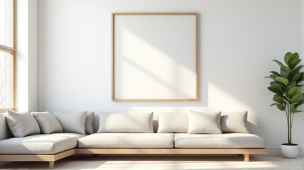 modern living room with sofa