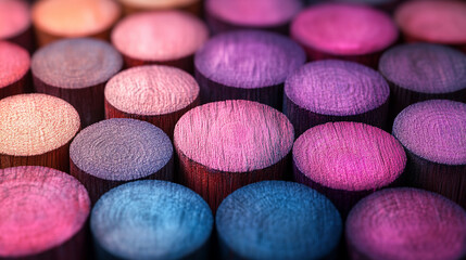 Pink and purple circles blending seamlessly in the shape of wood rings creating an abstract impression of natural textures with minimalistic bright tone modern blurred space perfect for captions

