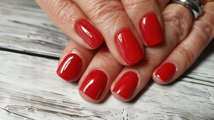 Sparkling gel nails with glitter accents, perfect for a glamorous and festive look.