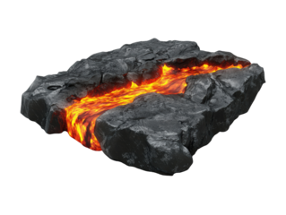 Isolated Lava Rock
