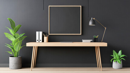 Modern workspace setup home office interior design contemporary aesthetic ideas