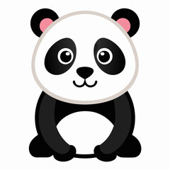 panda bear with a bamboo