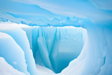 氷河の氷壁