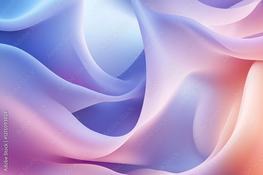 Poster elegant 3d abstract sleek wavy background ai generative technology