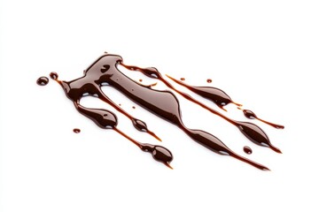 Artful presentation of glossy balsamic glaze drizzled on a pristine surface enhancing culinary creativity
