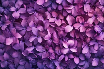 Fototapeta premium Vibrant Purple Blossoms Creating a Soft and Dreamy Floral Background for Seasonal Decor, Nature-inspired Designs, or Relaxing Aesthetic Projects in High Resolution
