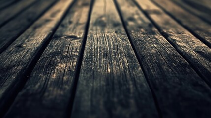 Aged wooden planks with grain patterns and muted tones