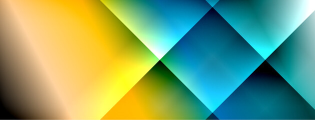 Obraz premium Dynamic shadow lines with gradient colors geometric background