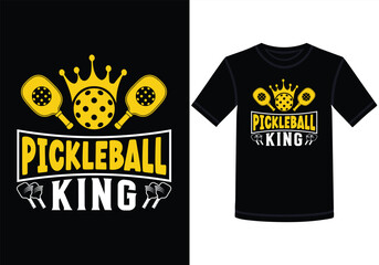 Pickleball king T-shirt design     