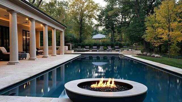 Luxury Home with Outdoor Living Space and Swimming Pool