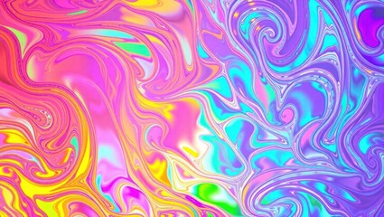 Trendy colorful Holographic abstract background