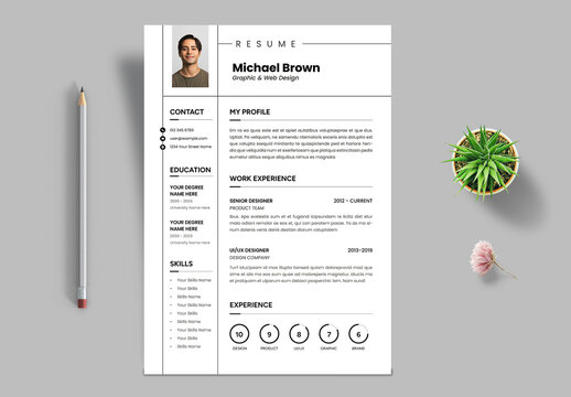 Clean and Classic Resume Layout