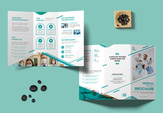 Medical Trifold Brochure Template
