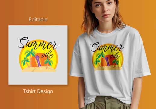 Summer Vibe Tshirt Design