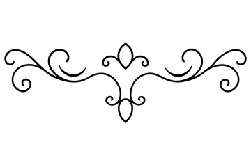 Elegant Baroque Ornament Vector for Luxury Invitations and Decorations